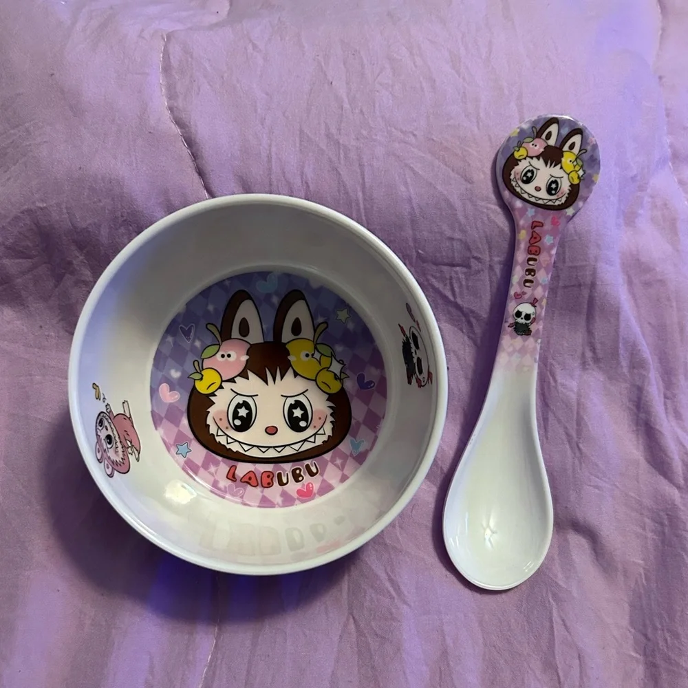 Labubu Bowl and Spoon Set